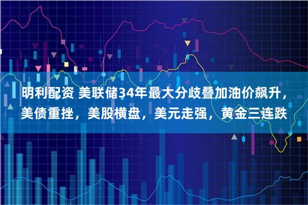 明利配资 美联储34年最大分歧叠加油价飙升，美债重挫，美股横盘，美元走强，黄金三连跌